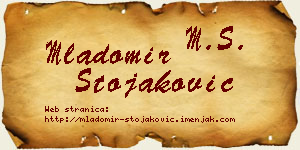 Mladomir Stojaković vizit kartica